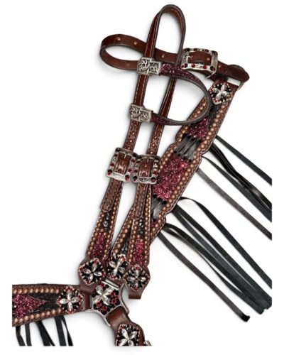 Rockn’ Wilsons Burgundy Chunky Glitter w/ Cross Stitch