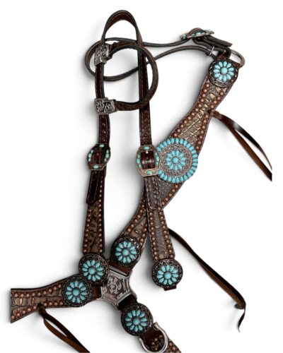 Rockn’ Wilsons Copper Frosted Brown Gator w/ Turquoise