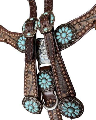 Rockn’ Wilsons Copper Frosted Brown Gator w/ Turquoise - Image 3