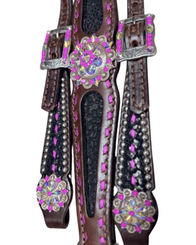 Rockn’ Wilsons Black Cheetah w/ Pink Buckstitch - Image 2