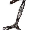 Rockn’ Wilsons Black Checker Print Breastcollar w/ XL Conchos