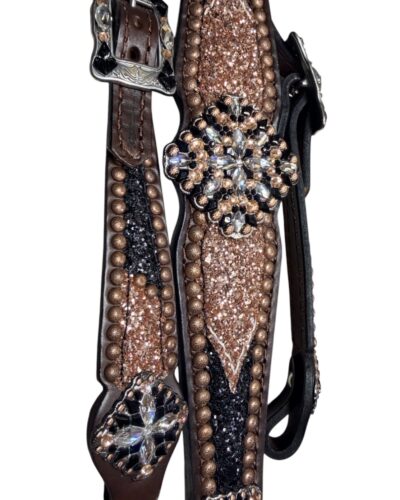 Rockn’ Wilsons Copper & Black Chunky Glitter w/ XL Conchos - Image 2