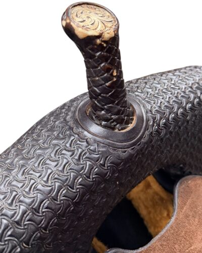 Used 15’’ Circle Y Horse Tack World Flex Tree Barrel Saddle - Image 6