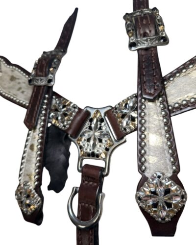Rockn’ Wilsons Gold Acid Wash Cowhide & Feathers - Image 3