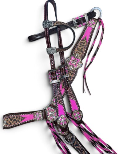 Rockn’ Wilsons Hot Pink & Leopard w/ XL Conchos