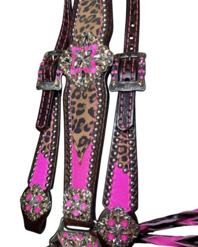 Rockn’ Wilsons Hot Pink & Leopard w/ XL Conchos - Image 2