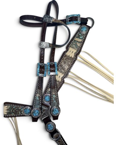 Rockn’ Wilsons Gator w/ Turquoise Accents and Cross Stitch