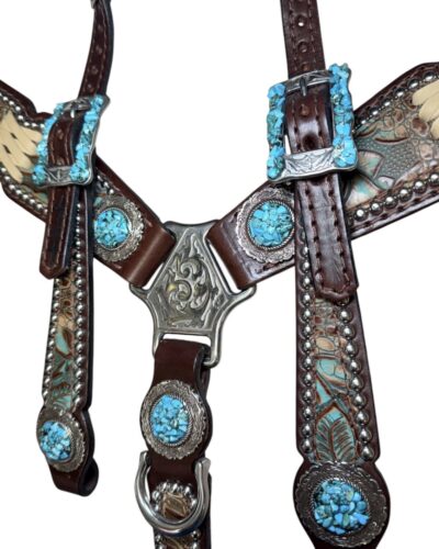 Rockn’ Wilsons Gator w/ Turquoise Accents and Cross Stitch - Image 3
