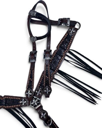 Rockn’ Wilsons Black Chunky Glitter w/ Cross Stitch