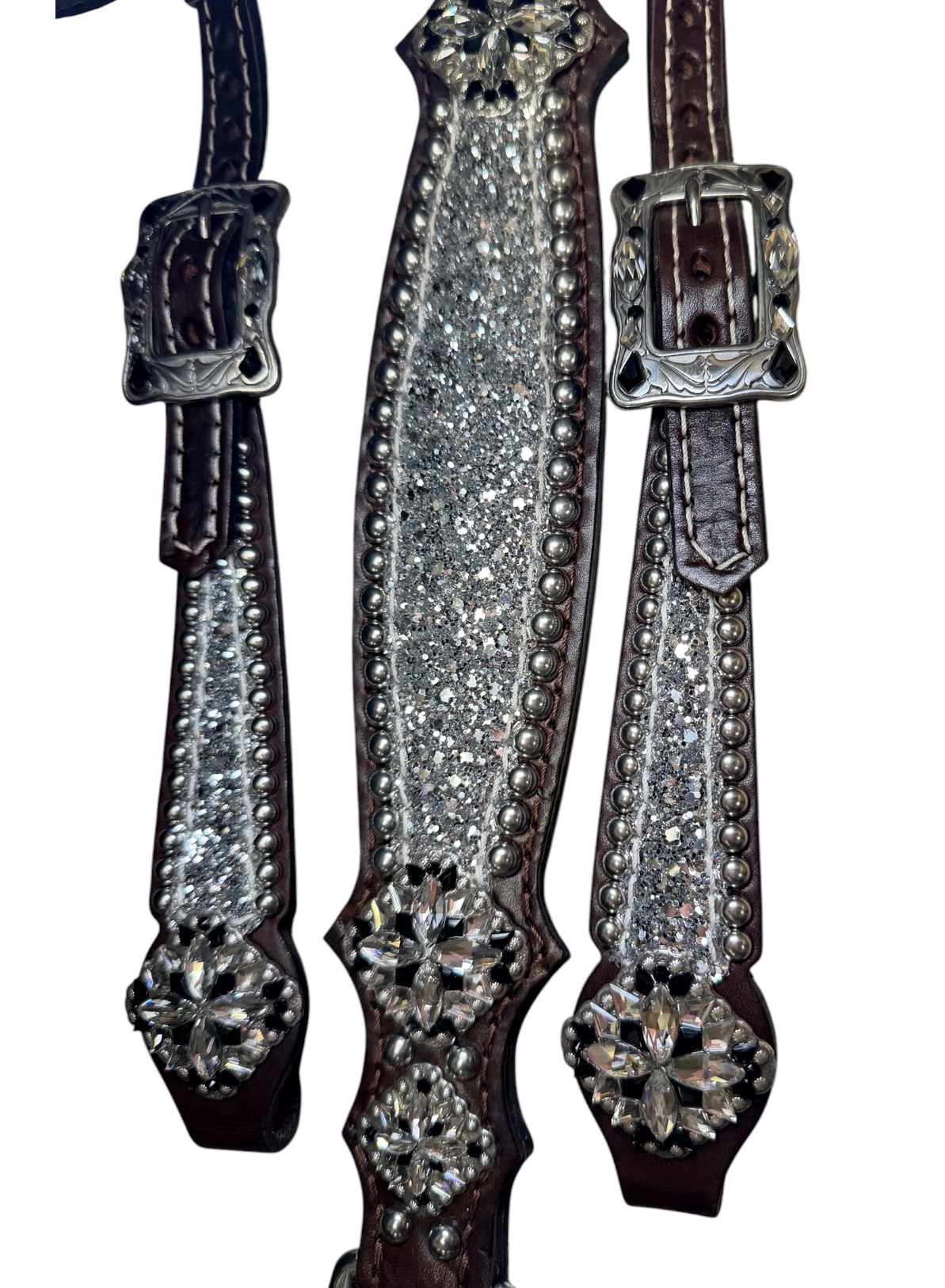Rockn’ Wilsons Chunky Silver Glitter w/ Black Accents - Image 2