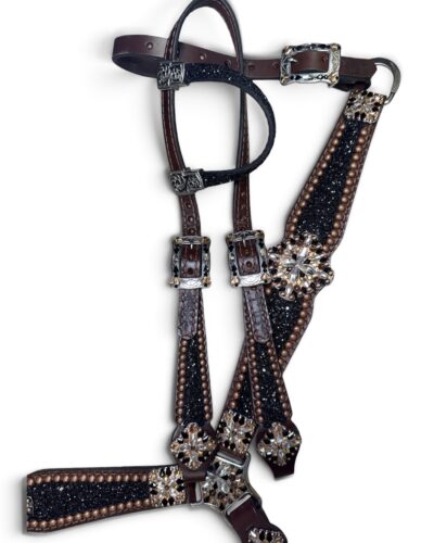 Rockn’ Wilsons Black Chunky Glitter w/ XL Conchos