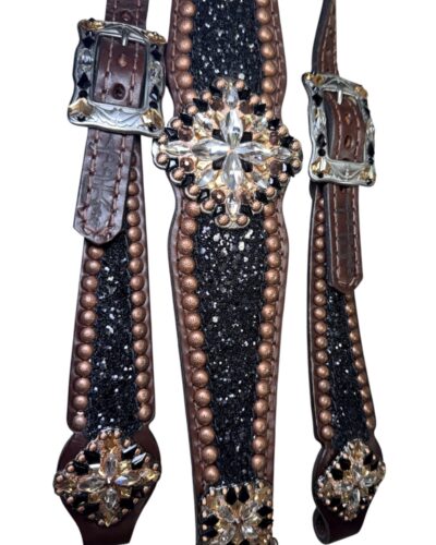 Rockn’ Wilsons Black Chunky Glitter w/ XL Conchos - Image 2