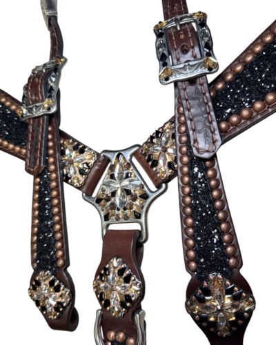 Rockn’ Wilsons Black Chunky Glitter w/ XL Conchos - Image 3