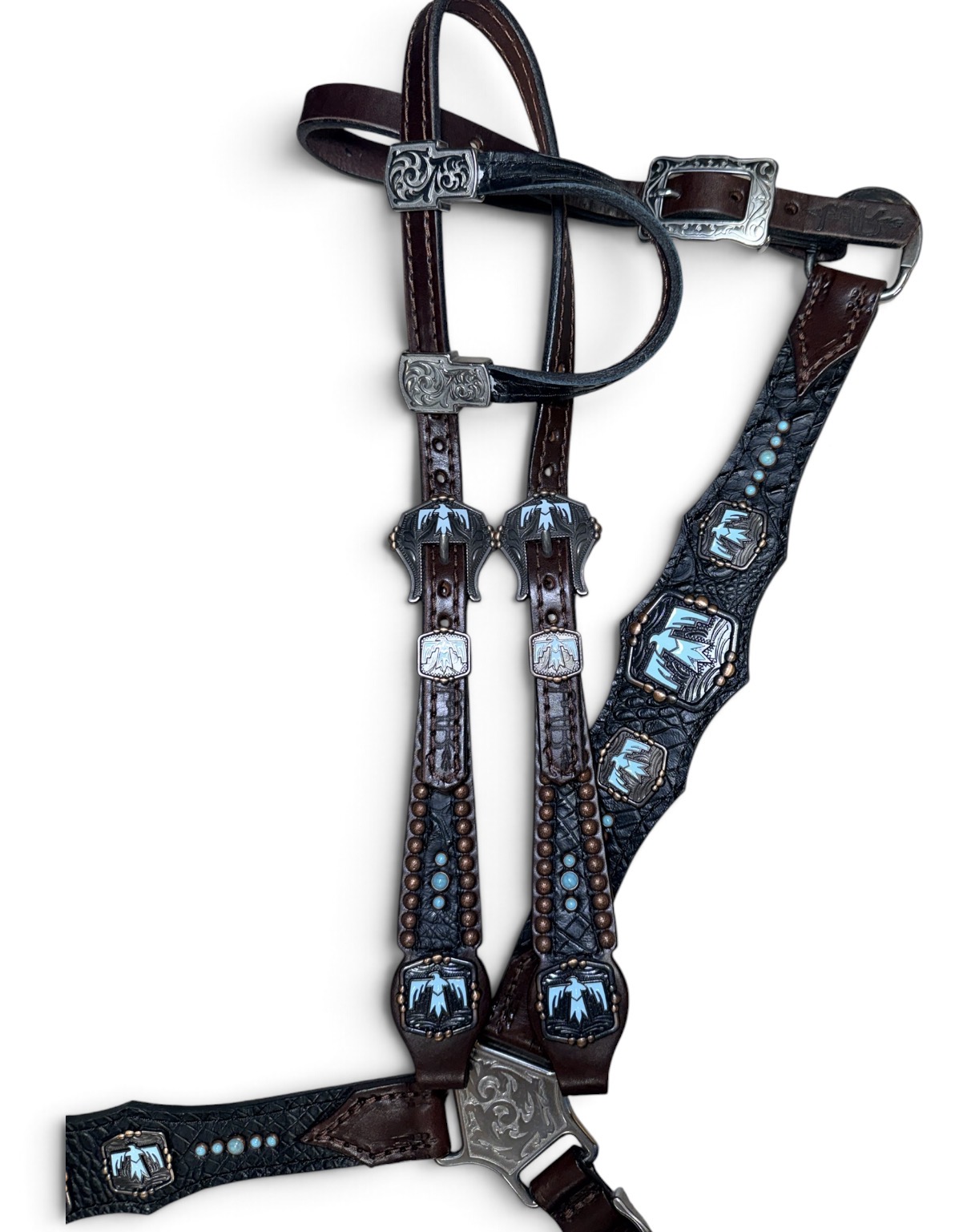 Rockn’ Wilsons Black Elephant with Turquoise Thunderbirds