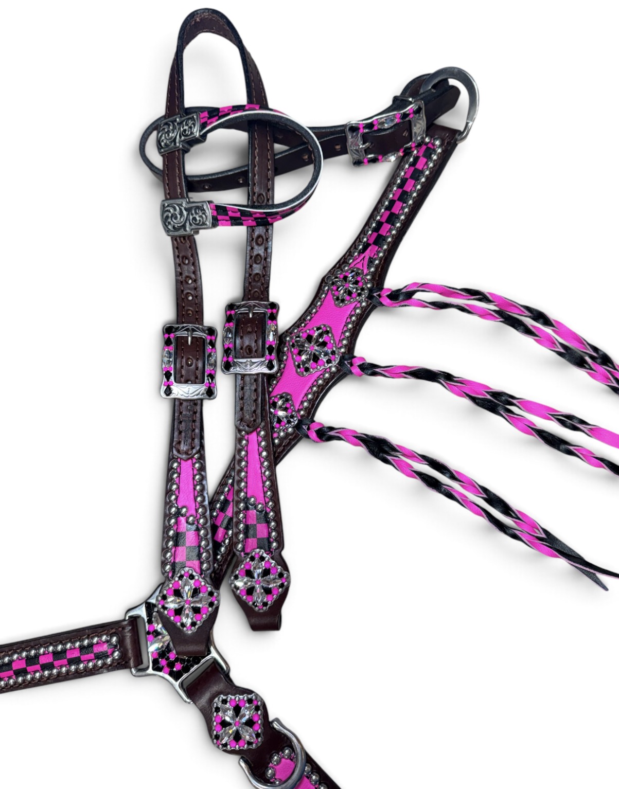 Rockn’ Wilsons Hot Pink & Pink Checker Print