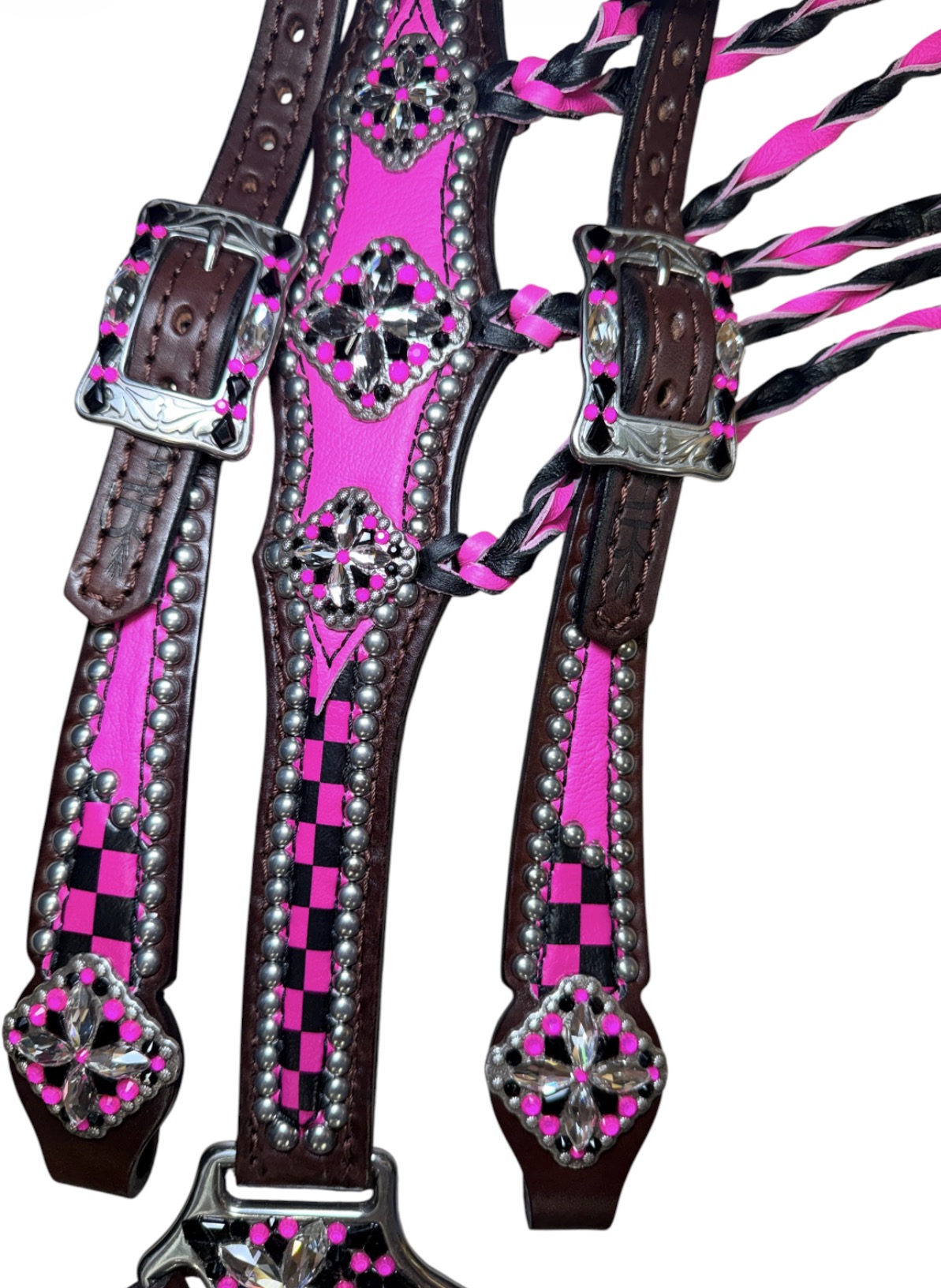 Rockn’ Wilsons Hot Pink & Pink Checker Print - Image 2