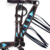 Rockn’ Wilson’s Turquoise & Black Chunky Glitter w/ Cross Stitch