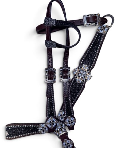 Rockn’ Wilsons Black Chunky Glitter w/ XL Conchos
