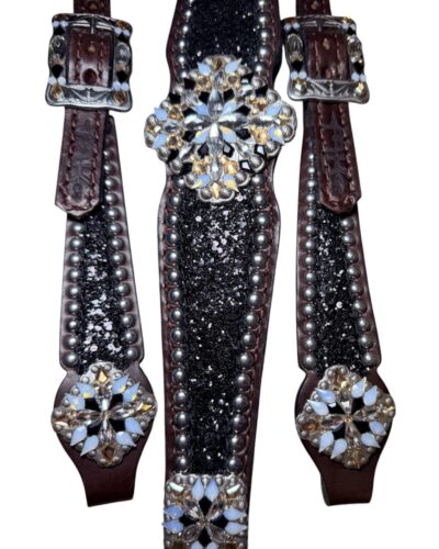 Rockn’ Wilsons Black Chunky Glitter w/ XL Conchos - Image 2