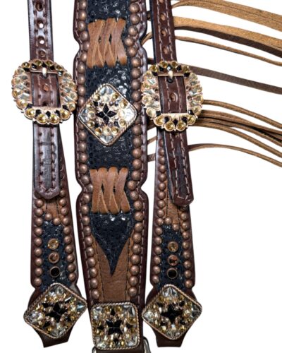 Alternative view of Rockn’ Wilsons Black Cheetah Over Brown w/ Cross Stitch