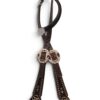 Rockn’ Wilsons Black Cheetah w/ Rope Edge Conchos Headstall