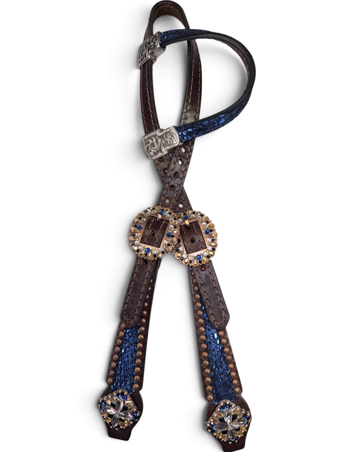 Rockn’ Wilsons Blue Mystic Headstall