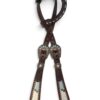 Rockn’ Wilsons White Chunky Glitter & Turquoise Headstall