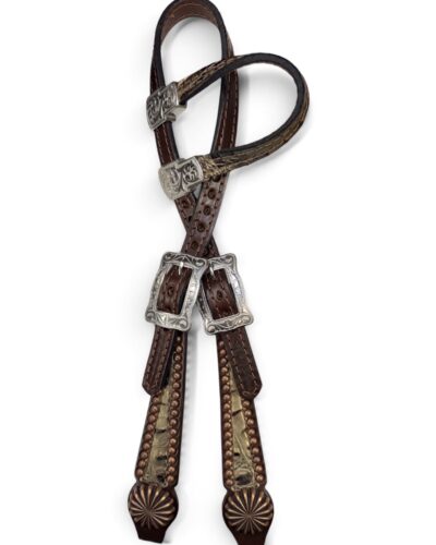 Rockn’ Wilsons Brown Gator Headstall
