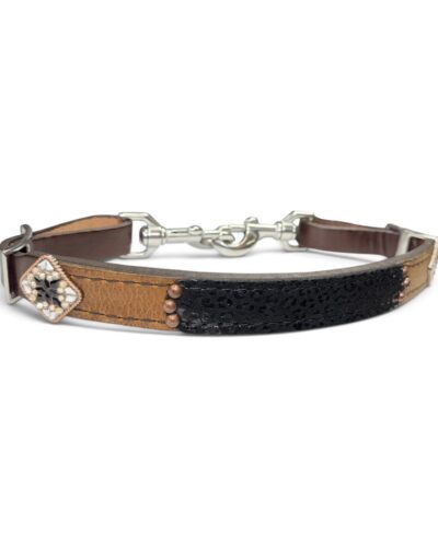 Rockn’ Wilson’s Black Cheetah Over Brown Wither Strap