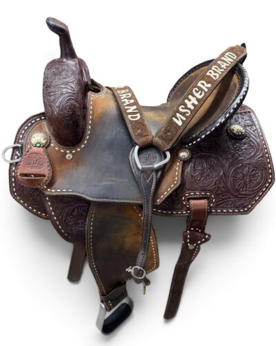 Used 15’’ Branded Usher Barrel Saddle
