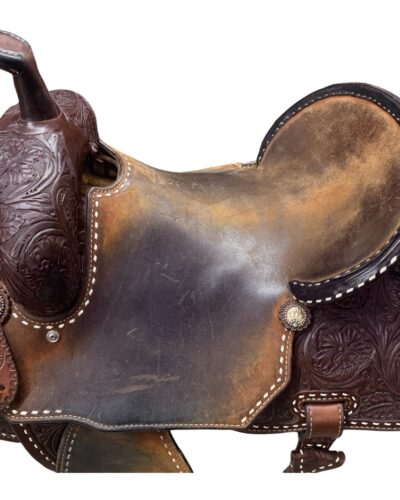 Used 15’’ Branded Usher Barrel Saddle - Image 6