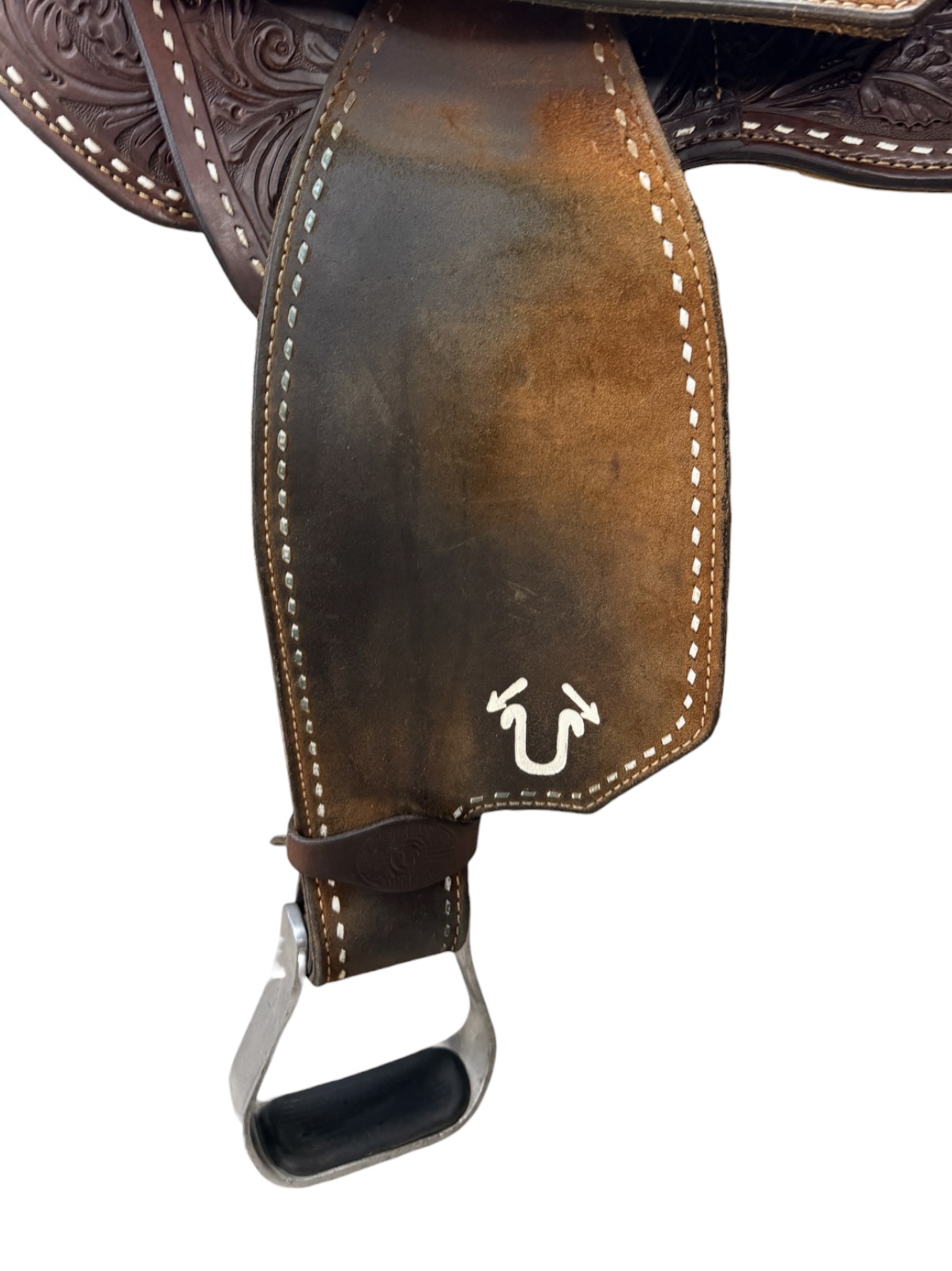 Used 15’’ Branded Usher Barrel Saddle - Image 8