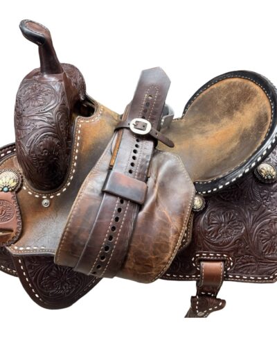 Used 15’’ Branded Usher Barrel Saddle - Image 7