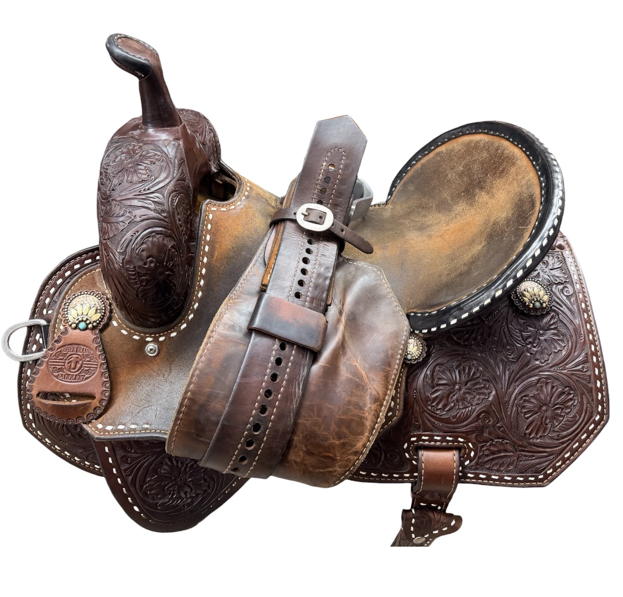 Used 15’’ Branded Usher Barrel Saddle - Image 7