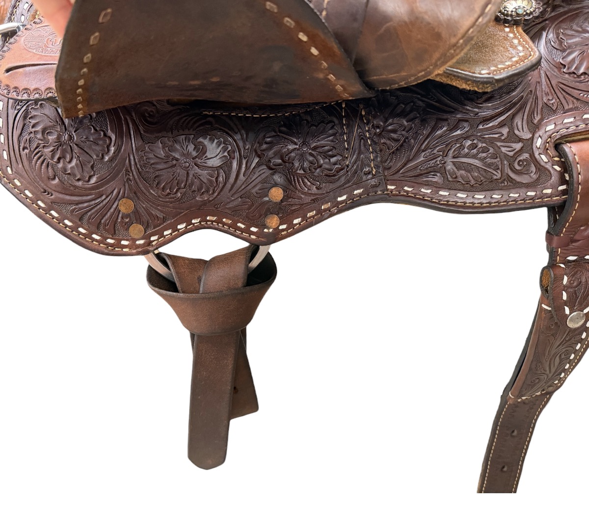 Used 15’’ Branded Usher Barrel Saddle - Image 14