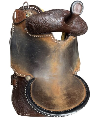Used 15’’ Branded Usher Barrel Saddle - Image 13