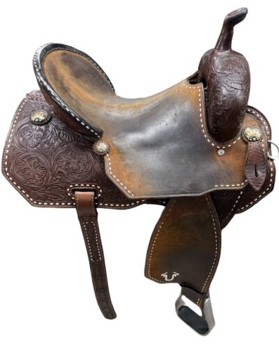 Used 15’’ Branded Usher Barrel Saddle - Image 12