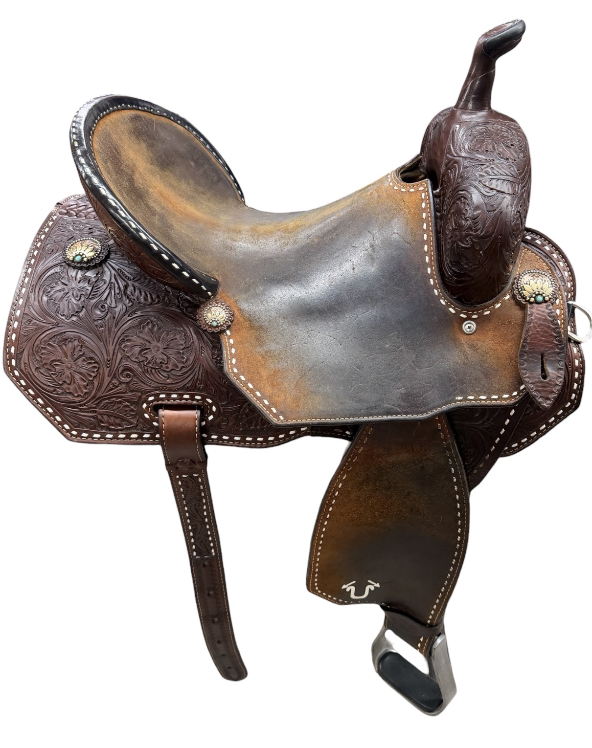 Used 15’’ Branded Usher Barrel Saddle - Image 12