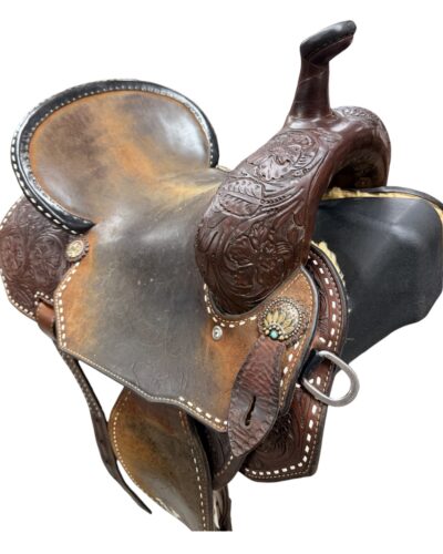 Used 15’’ Branded Usher Barrel Saddle - Image 9