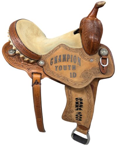 Used 13.5’’ Charmayne James Trophy Barrel Saddle - Image 2