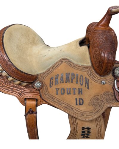 Used 13.5’’ Charmayne James Trophy Barrel Saddle - Image 3