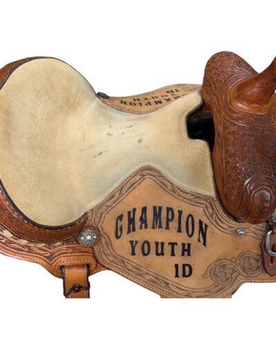Used 13.5’’ Charmayne James Trophy Barrel Saddle - Image 4