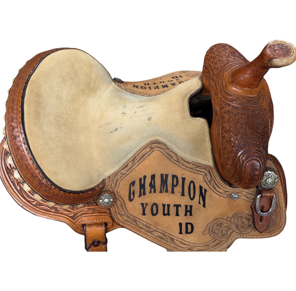 Used 13.5’’ Charmayne James Trophy Barrel Saddle - Image 4