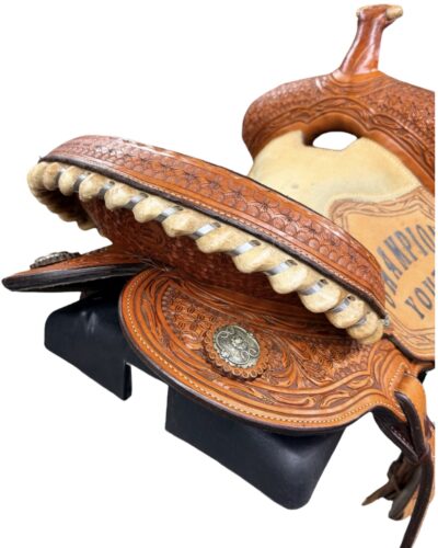 Used 13.5’’ Charmayne James Trophy Barrel Saddle - Image 5