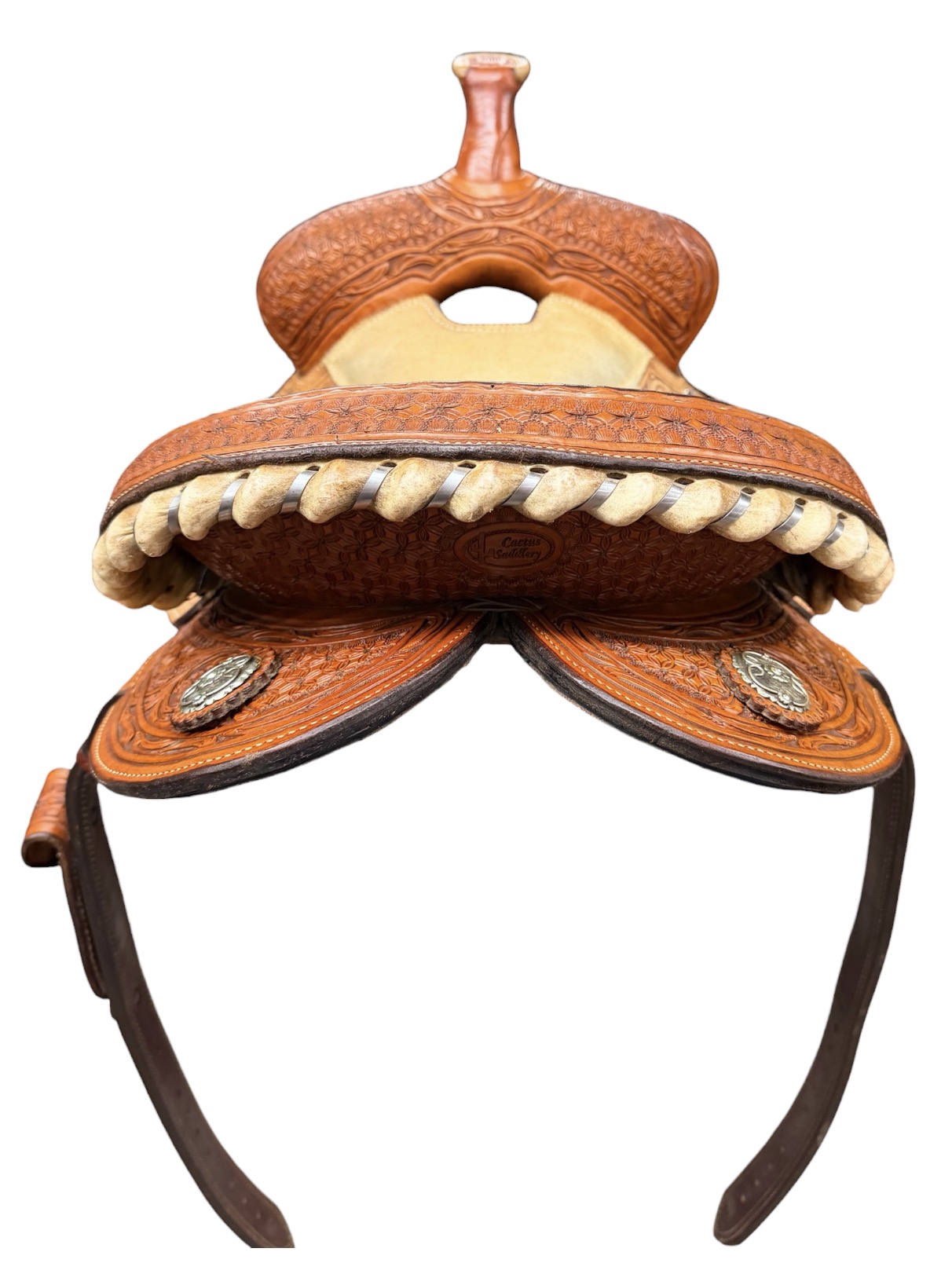 Used 13.5’’ Charmayne James Trophy Barrel Saddle - Image 8