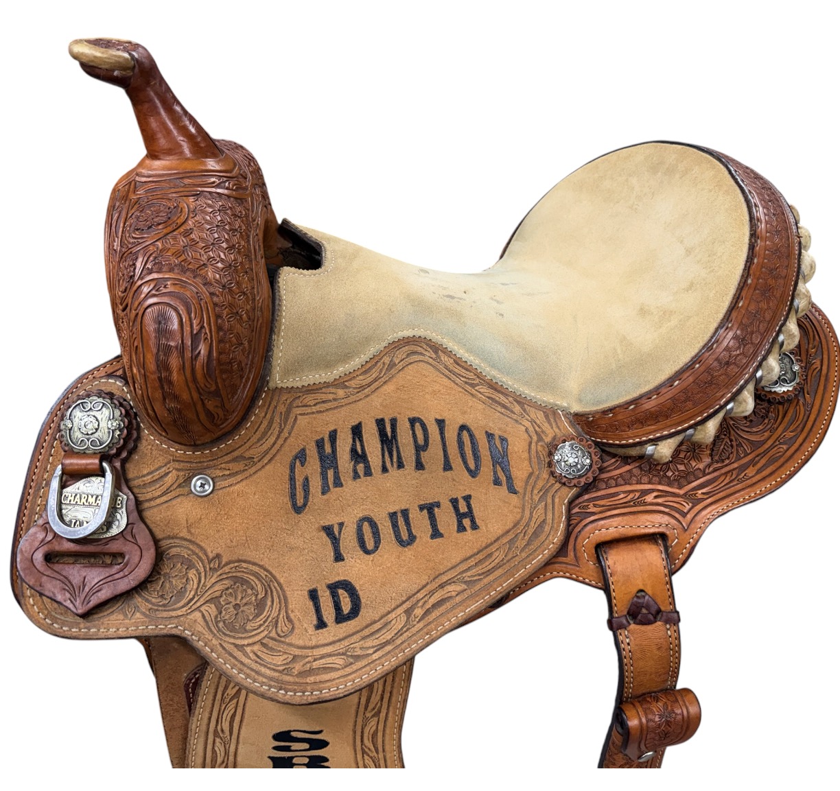 Used 13.5’’ Charmayne James Trophy Barrel Saddle - Image 9