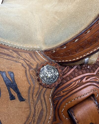 Used 13.5’’ Charmayne James Trophy Barrel Saddle - Image 10