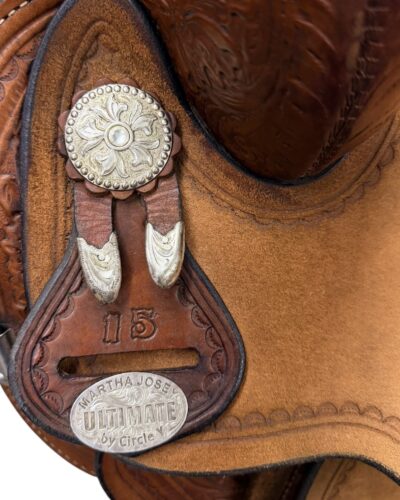 Used 15’’ Circle Y Martha Josey Ultimate Cash Barrel Saddle - Image 4