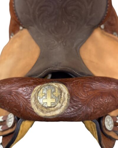 Used 15’’ Circle Y Martha Josey Ultimate Cash Barrel Saddle - Image 8