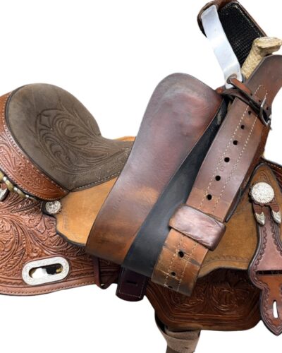 Used 15’’ Circle Y Martha Josey Ultimate Cash Barrel Saddle - Image 12